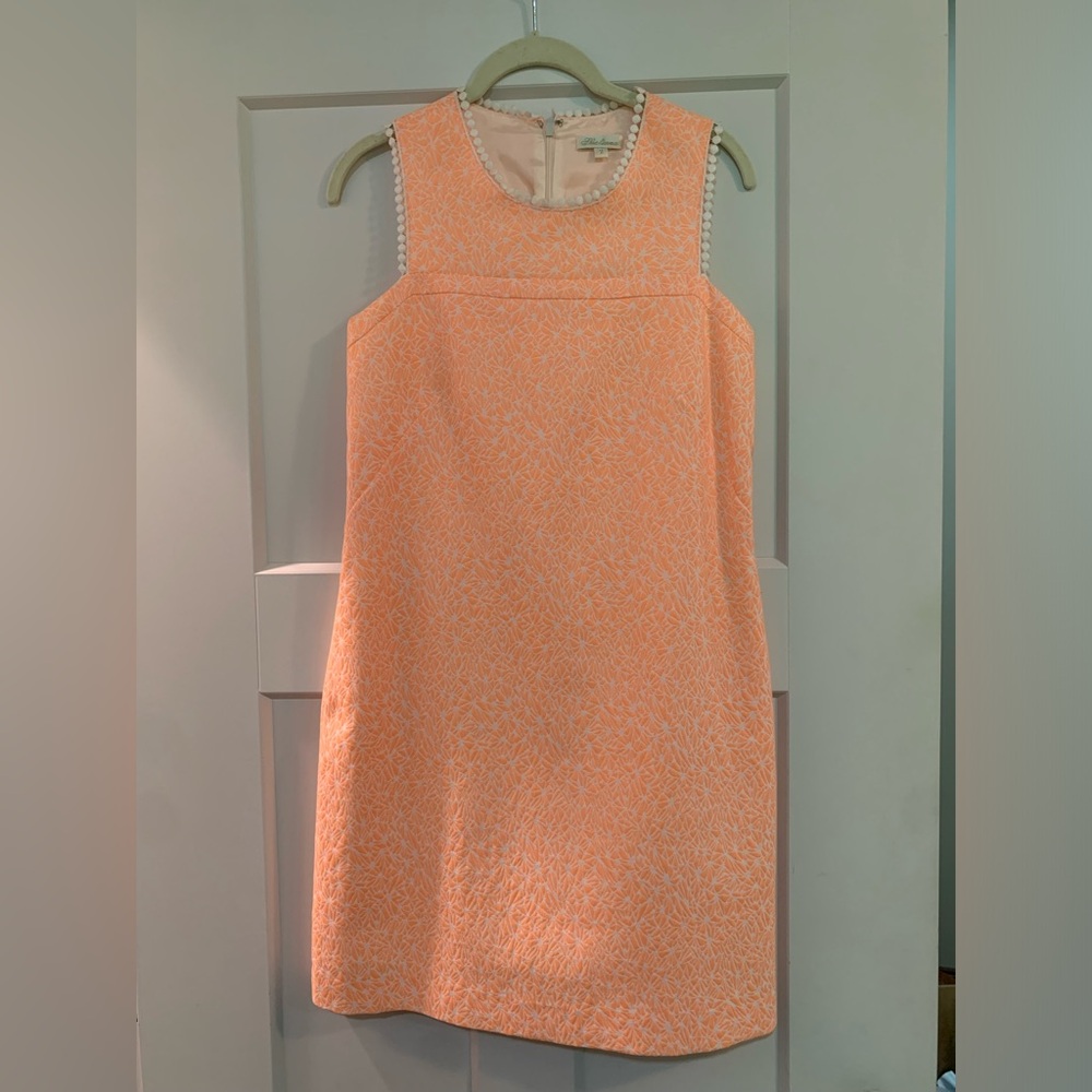 Shoshanna white and neon print dress